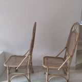 Pair of rattan chairs