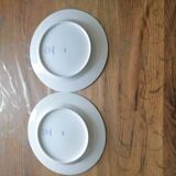 2 elegant porcelain saucers from Paris (MING BLUE model)