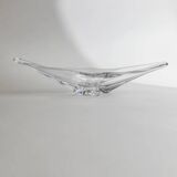 Clear Murano Glass Bowl by Richard Ginori, Heavy Art Glass, 1970s Italian Mid-Century Design