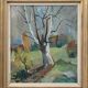 Original Swedish Oil on Panel – “Tree” by Bo Alnerud – Dated 1947 – Vintage