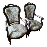 Paire de fauteuils anciens