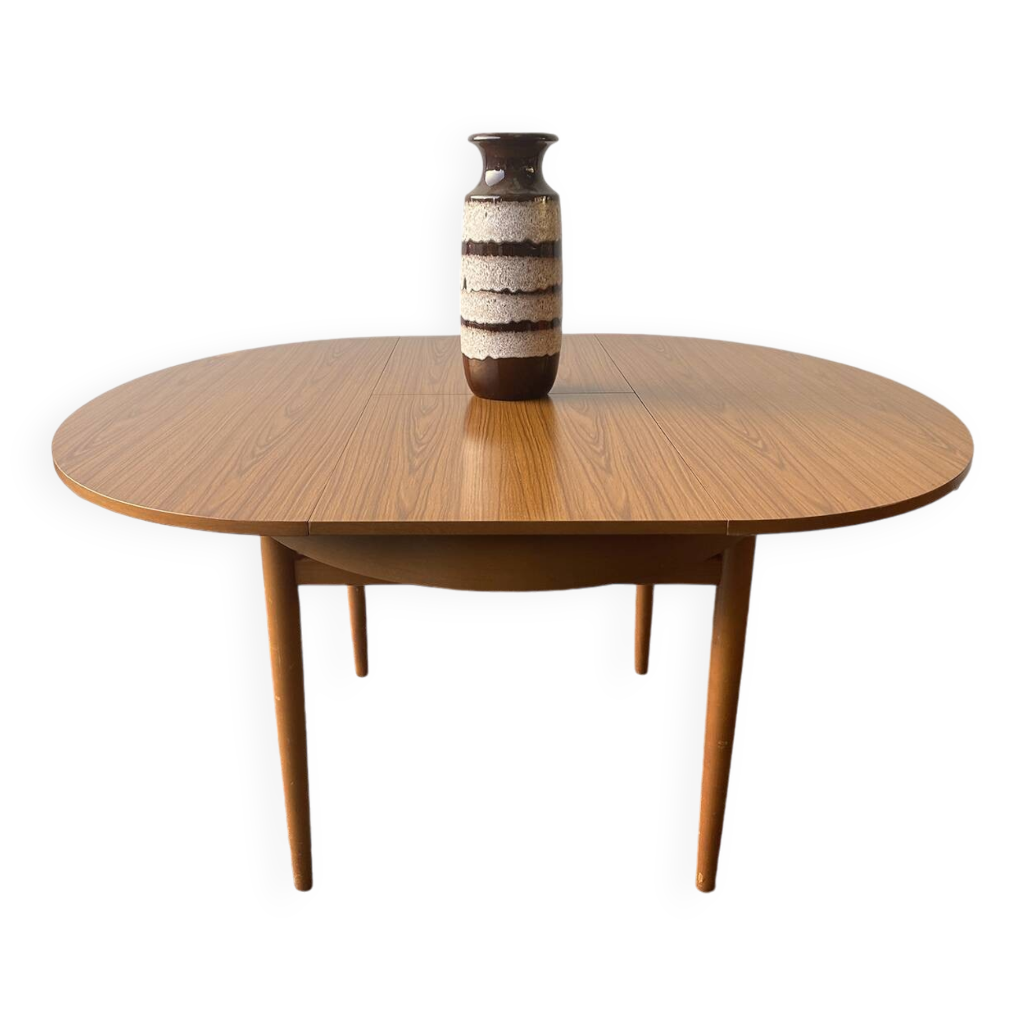 Table à manger extensible moderne du milieu du siècle des années 1960 par Schrieber