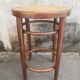 Wooden stool and vintage canning