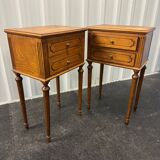 Pair of Louis XVI style bedside tables