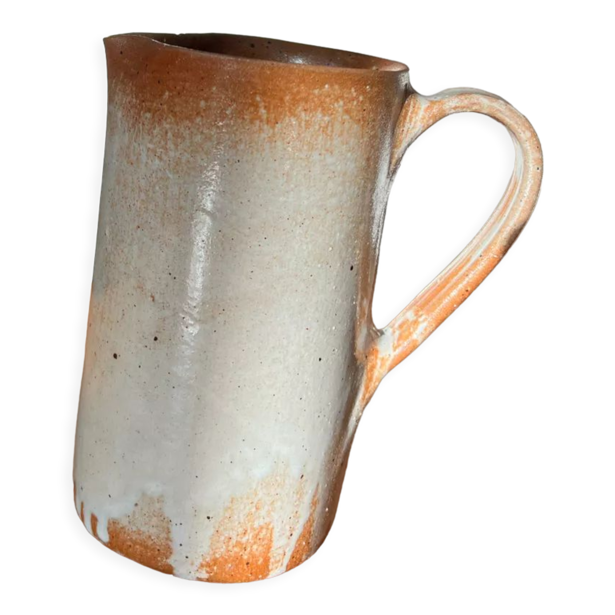 Handmade earthen pottery jug jug