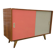 Enfilade U452 in brown and white wood by Jiří Jiroutek, 1960s