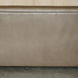 Large leather loveseat by Terence Conran