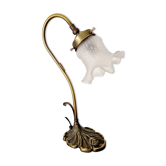Lampe style art déco pâte de verre