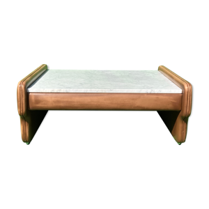 Table basse en cuir et