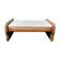 Leather and travertine coffee table, Switzerland 1970s