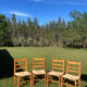 4 chaises paillées en pin vintage bois 1980 1990