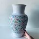 Colorful vase in enamelled terracotta