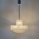 Mid-century design Doria Leuchten glass chandelier, 1970s