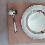 Assiette métal argenté de naissance