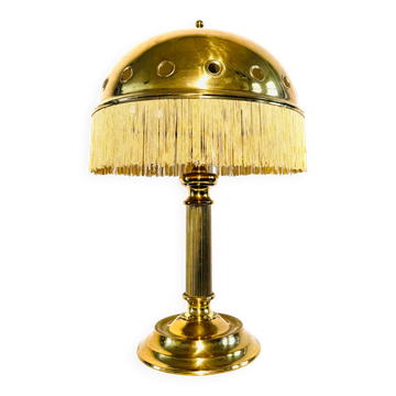 Lampe de table en laiton en forme de champignon par Sölken Leuchten, Allemagne, vers les années 1960.
