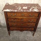 Louis XVI 19th style dresser inlaid