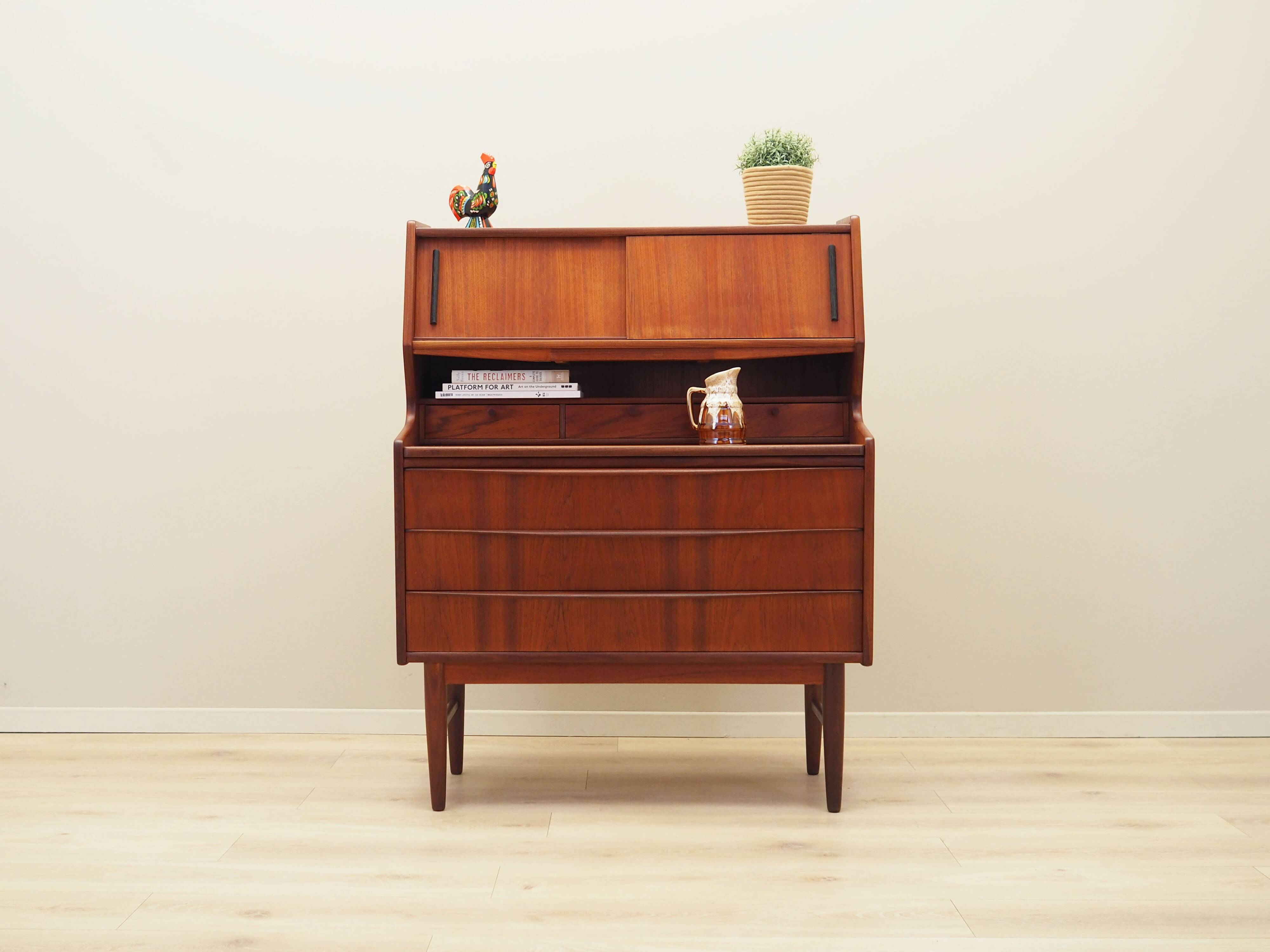 Teak secretary, Danish design, 1970s, production: Denmark