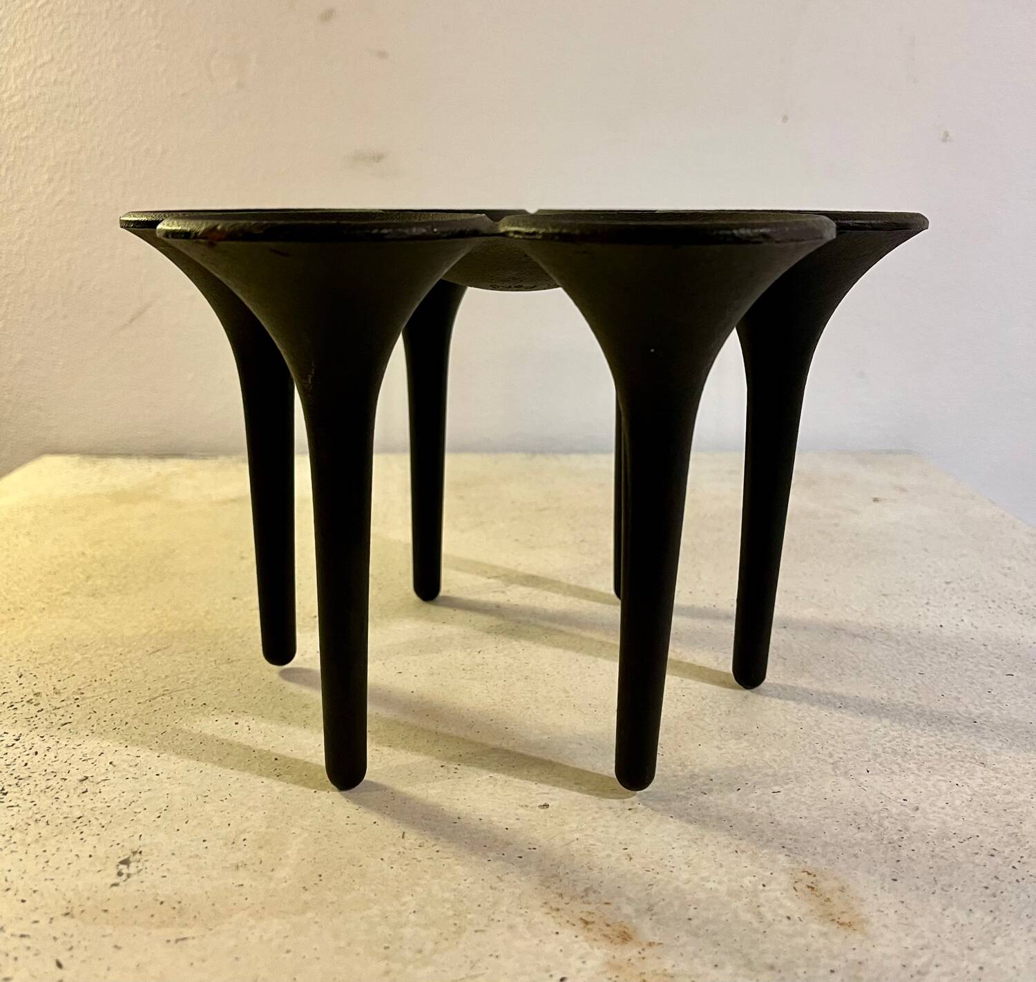 Cast Iron Candle Holder "Hornblower" by Christel & Christer Holmgren