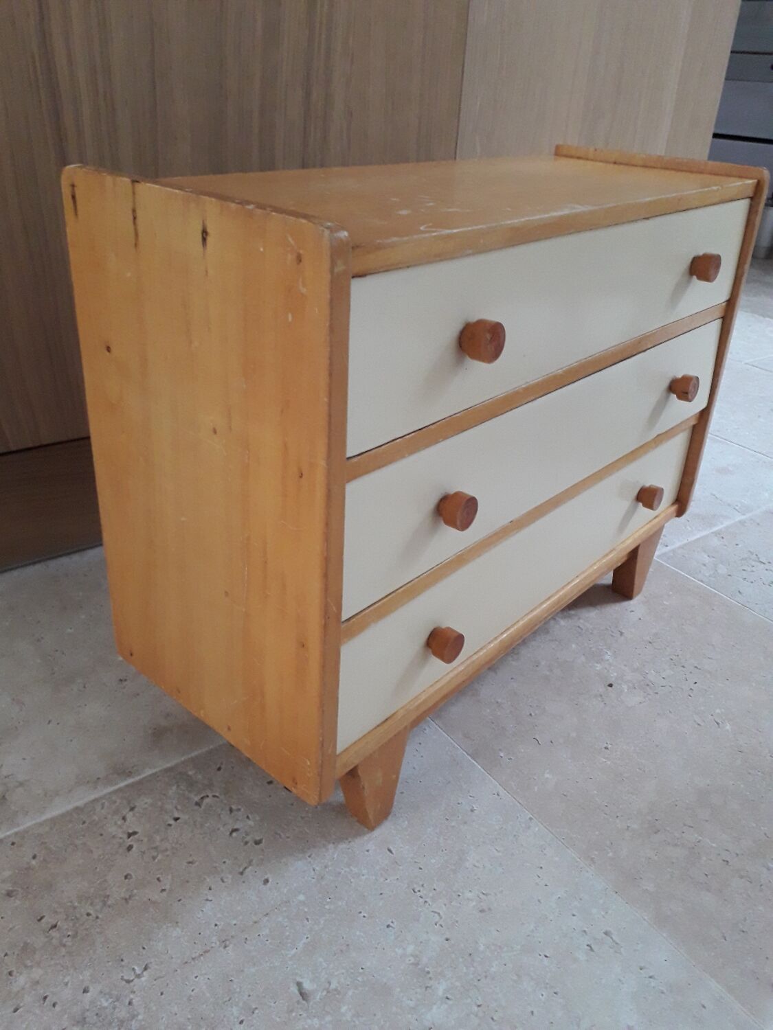 Toy doll dresser and furniture