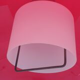 Mid-century chandelier in red acrylic glass from stilux milano