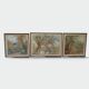 Set of Five Art Nouveau Decorative Panels. Allegory. French Work.