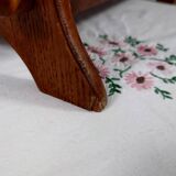 Antique wooden and cane magazine rack