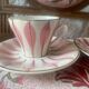 Set of 2 vintage Digoin coffee cups