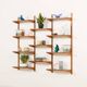 Preben Sorensen, PS System shelving unit on wooden brackets, 1960s