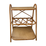 Vintage rattan side table
