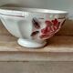 Ceramic bowl with pink flower décor