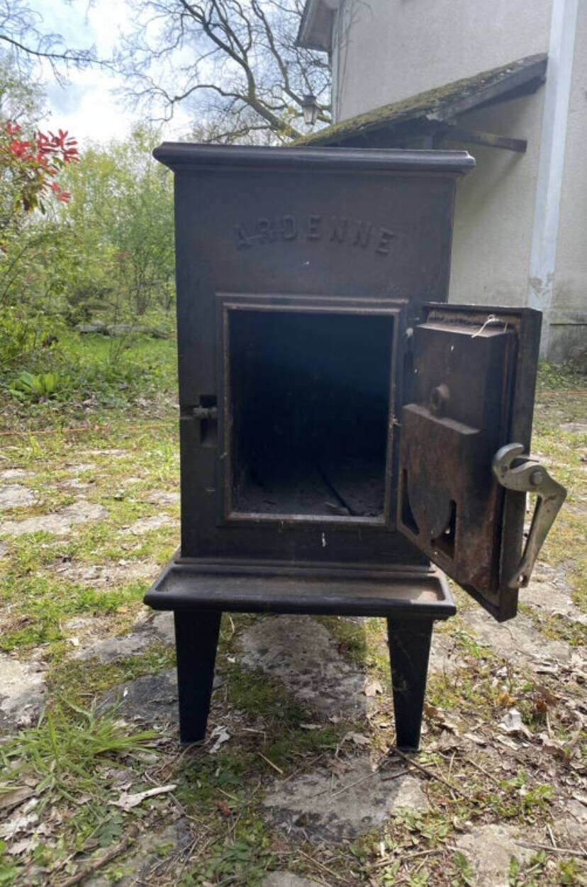 Antique cast iron stove