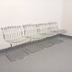 Set of 4 vintage Italian chairs by Gastone Rinaldi in chrome metal.