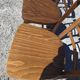 7 chaises de bistrot en bois courbé Baumann