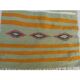 Multi-coloured kilim green carpet made of pure wool  65x105cm