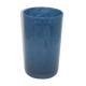 Vase double-layer glass roller vase blue 1980