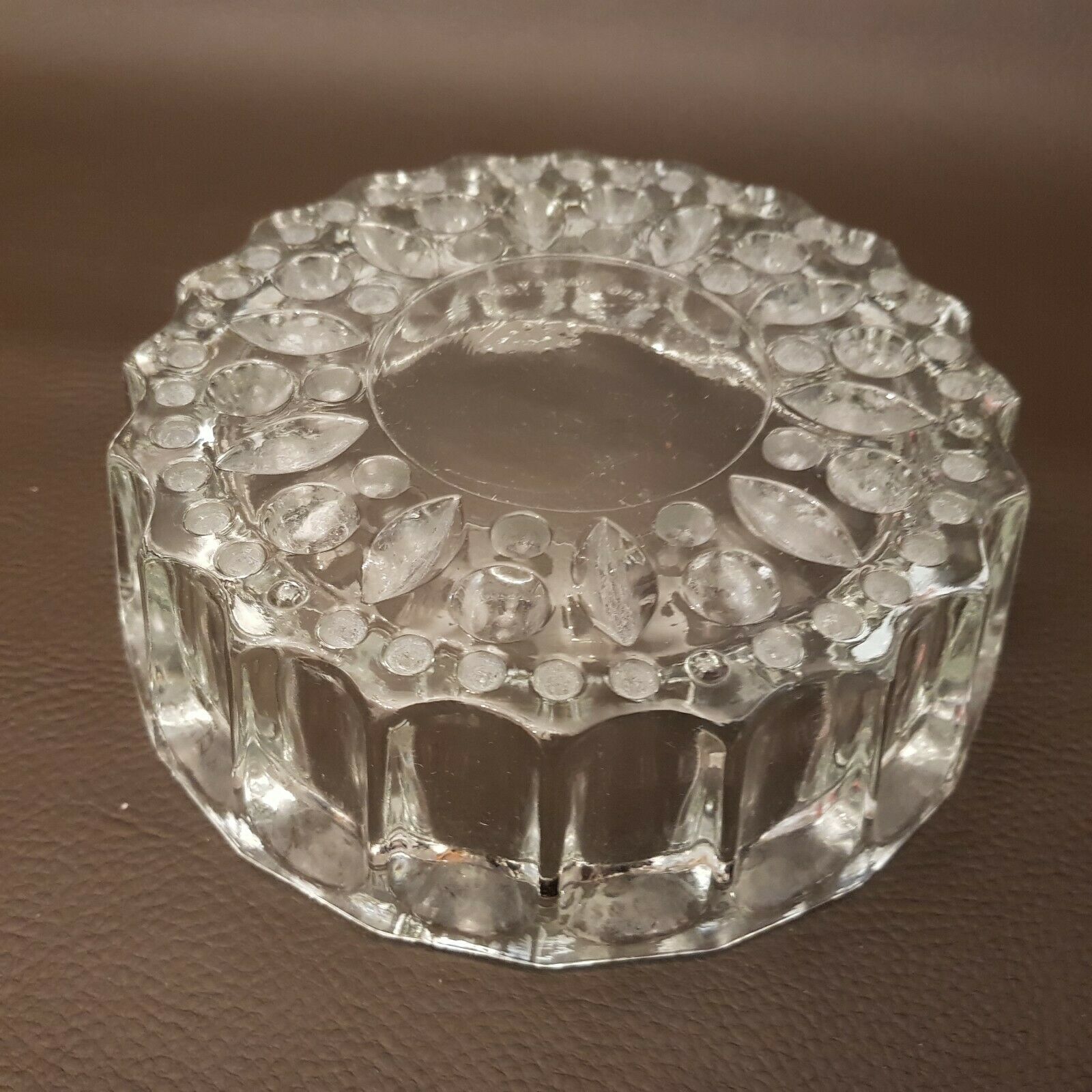 Crystal ashtray or vintage glass Kig Malaysia 0.7 kg
