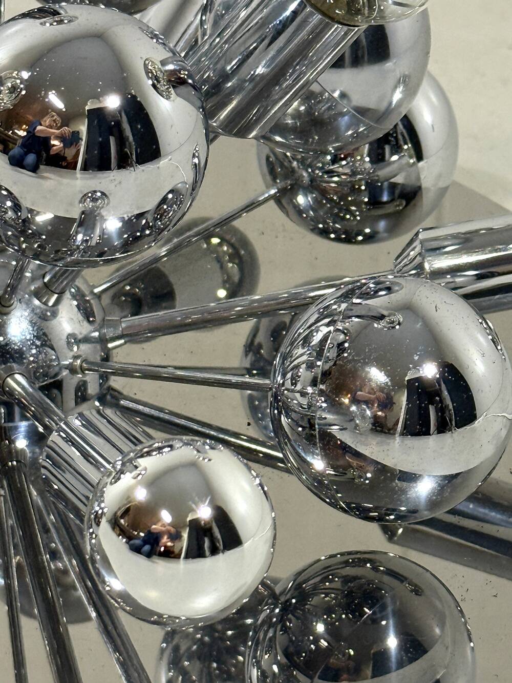 Cosack chrome Sputnik wall lamp / ceiling lamp 1960’s