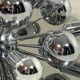 Cosack chrome Sputnik wall lamp / ceiling lamp 1960’s