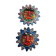 2 Mexican ceramic masks