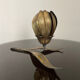 Vintage brass flower ashtray 1970