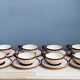 Tea service, coffee, faience de Longchamp, 50s