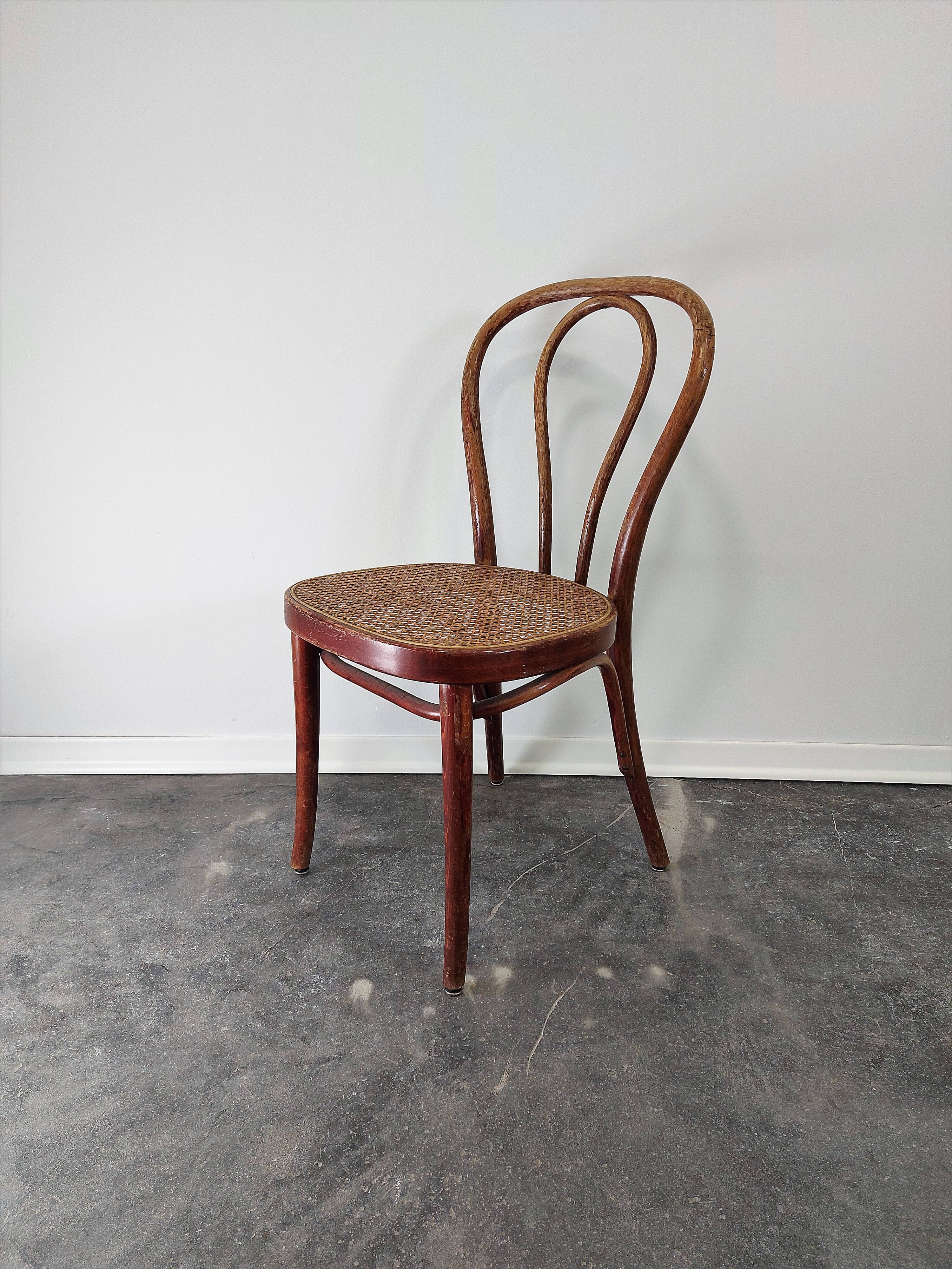 Dining chair, Bentwood cane, No. 18, 1960s, 1 of 4