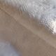 White woven cotton bedspread with fringes