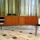 Mid-century Danish modern teak sideboard by Henry W. Klein for Bramin 1960s