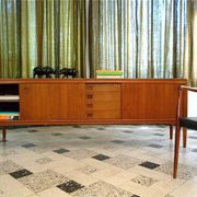 Mid-century Danish modern teak sideboard by Henry W. Klein for Bramin 1960s