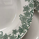 Set of 10 "Prunelle" plates Boch La Louvière