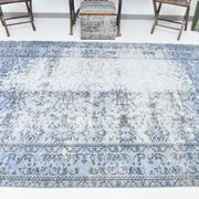 6x9 Soft Pastel Blue Turkish Vintage Rug, 189x284Cm SK 2052 FREE SHIPPING