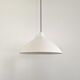White metal pendant lamp by Lisa Johansson-Pape for Stockmann-Orno, Finland