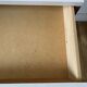 Wooden bedside table and nude