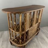 20th Century Rattan and Wicker Bar